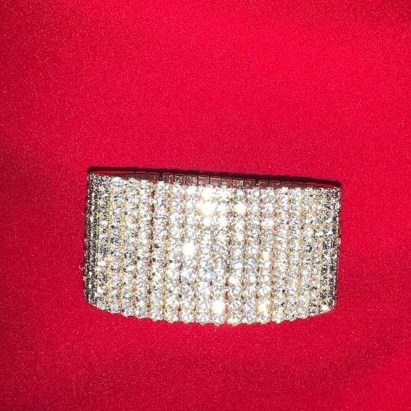 Rhinestone bracelet,stretch bracelet,Prom. - Picture 2 of 4
